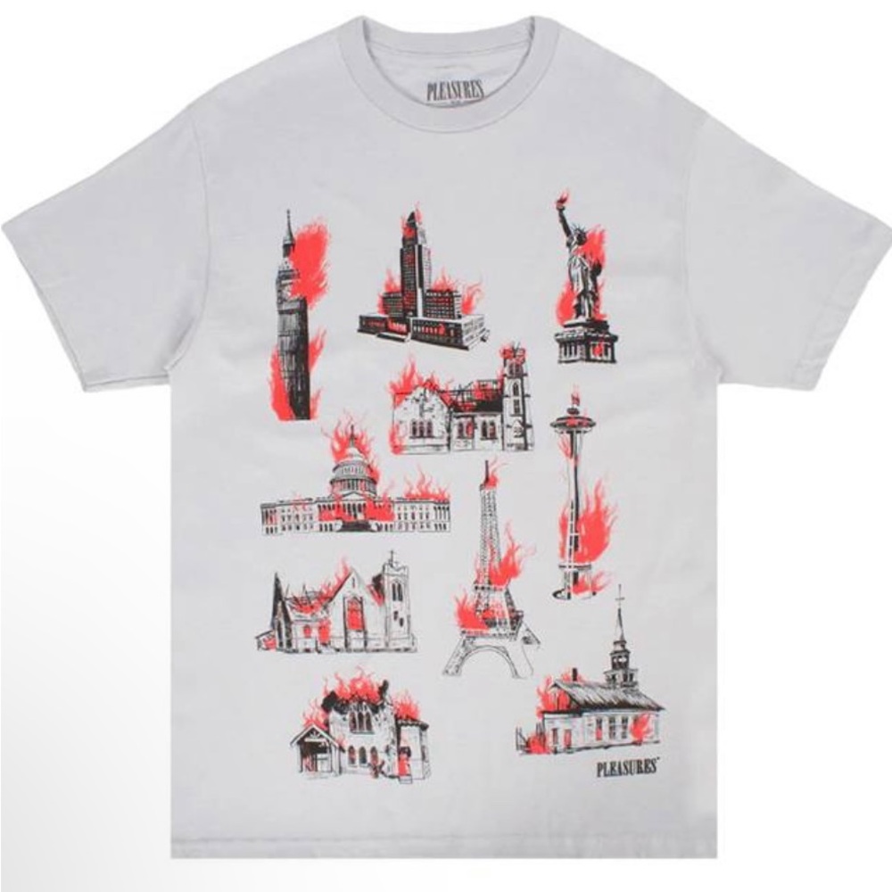 Pleasure Burning Monuments T -Shirt